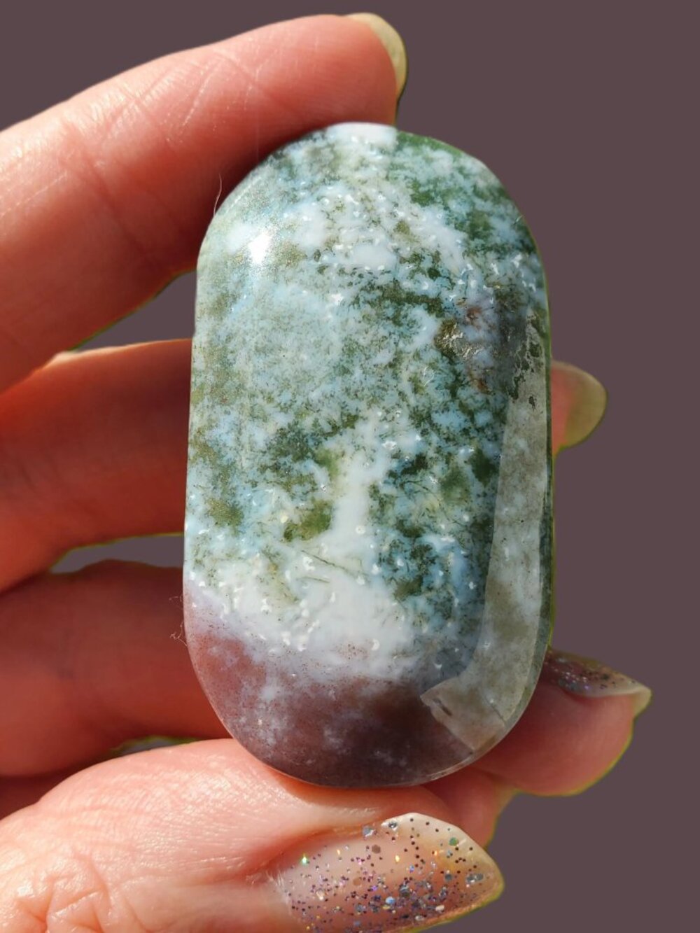 Ocean Jasper Palm Stone (0J105)